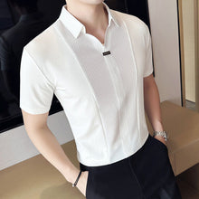 Load image into Gallery viewer, Men's Business Casual Patchwork Shirt
