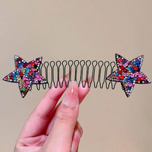 Load image into Gallery viewer, Rhinestone Star Broken Hair Comb
