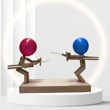 Load image into Gallery viewer, Wooden Fencing Puppets