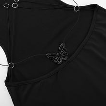 Load image into Gallery viewer, Women's Backless Butterfly Decor Bodycon Dress