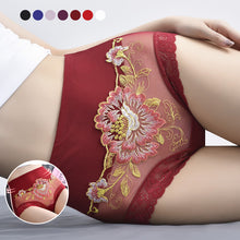 Load image into Gallery viewer, High Waist Lace Embroidered Panties