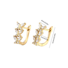 Load image into Gallery viewer, Classic Earrings in White Crystal
