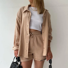 Load image into Gallery viewer, Women's Two-piece Long Sleeve Shirt Fashion Casual Suit