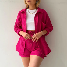 Load image into Gallery viewer, Women's Two-piece Long Sleeve Shirt Fashion Casual Suit