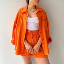 Load image into Gallery viewer, Women's Two-piece Long Sleeve Shirt Fashion Casual Suit