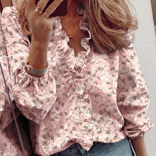 Load image into Gallery viewer, Long-Sleeved Ruffled Women'S Shirt