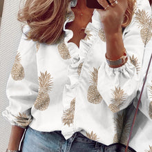 Load image into Gallery viewer, Long-Sleeved Ruffled Women'S Shirt