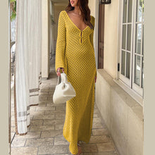 Load image into Gallery viewer, Sexy Knitted Hollow Beach Bikini Swimsuit Cover Up
