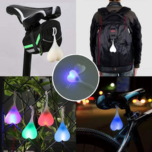 Load image into Gallery viewer, Cycling Balls Bike Heart Shaped Rear Light