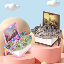 Load image into Gallery viewer, 3D stereoskopisk bokfolding pop-up boknøkkelring