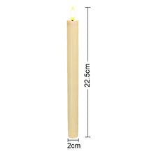 Load image into Gallery viewer, Drip Wax Flameless Taper Candles Flickering with 10-Key Remote