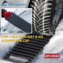 Load image into Gallery viewer, Hirundo 2-in-1 Traction Mat &amp; Ice Scraper for Car