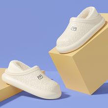 Load image into Gallery viewer, Autumn And Winter Embossed Little Bear Home Waterproof Cotton Slippers