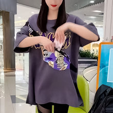 Load image into Gallery viewer, Women’s Unique Crossbody Bag Short Sleeve T-shirt with Zipper Pocket