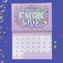 Load image into Gallery viewer, Funny and Sweary Double Page Wall Calendar