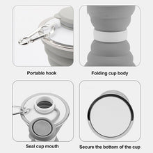 Load image into Gallery viewer, 500ML Foldable Silicone Water Bottle Cup