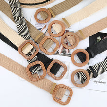 Load image into Gallery viewer, Fashion Vintage Boho Straw Woven Belt