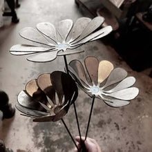 Load image into Gallery viewer, Set of 3 Dandelion Native Metal Flowering Stems