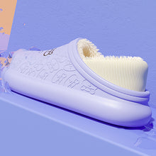 Load image into Gallery viewer, Autumn And Winter Embossed Little Bear Home Waterproof Cotton Slippers