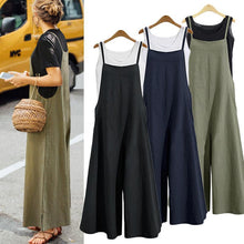 Load image into Gallery viewer, Magoloft ™ Women Casual Loose Solid Tank Jumpsuit