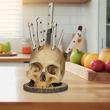 Load image into Gallery viewer, Gothic Skull Knife Holder