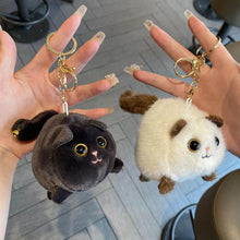 Load image into Gallery viewer, Wagging Tail Kitty Plush Doll Keychain