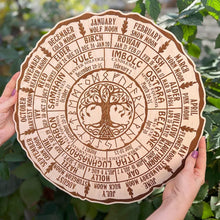 Load image into Gallery viewer, Wheel Of The Year Wood Sign
