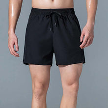 Load image into Gallery viewer, Men's Plain Solid Color Drawstring Pocket Shorts
