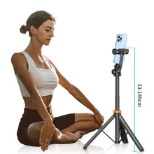 Load image into Gallery viewer, Selfie Stick-stativ med Bluetooth-fjernkontroll