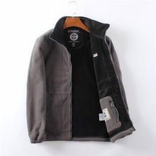 Load image into Gallery viewer, Men’s Double-Layer Fleece Hooded Jacket
