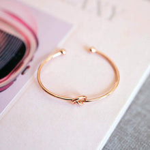 Load image into Gallery viewer, Adjustable Infinity Love Knot Bangle Bracelet