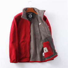 Load image into Gallery viewer, Men’s Double-Layer Fleece Hooded Jacket