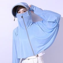 Load image into Gallery viewer, Ice Silk UV Protection Hooded Windbreaker Jacket