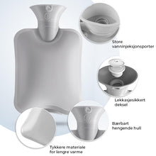 Load image into Gallery viewer, Plysj påfyllbart varmtvannsflaskebelte
