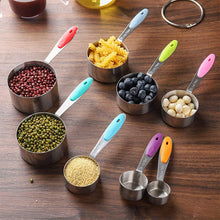 Load image into Gallery viewer, Stainless Steel Magnetic Measuring Spoons Set