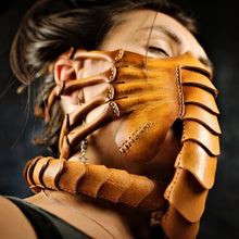 Load image into Gallery viewer, Hand Stitch Leather Scorpion Mask