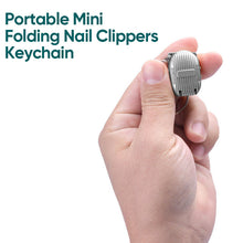 Load image into Gallery viewer, Portable Mini Folding Nail Clippers Keychain