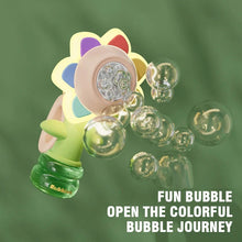 Load image into Gallery viewer, Sunflower Shaped Portable Electric Bubble Maker Toy