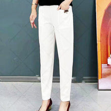 Load image into Gallery viewer, Women's Elastic Waist Cotton Pants