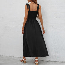 Load image into Gallery viewer, Sleeveless Suspender Print Elegant Dress