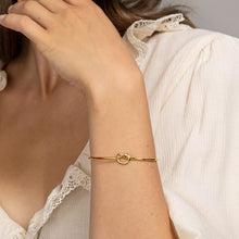 Load image into Gallery viewer, Adjustable Infinity Love Knot Bangle Bracelet