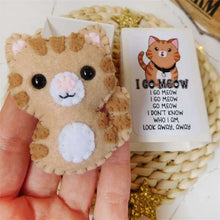 Load image into Gallery viewer, Felt Tabby Cat Plush In A Match Box