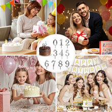 Load image into Gallery viewer, Reusable Number Birthday Candle Holder Set