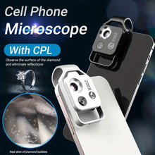 Load image into Gallery viewer, 200x Cell Phone Camera Microscope Lens