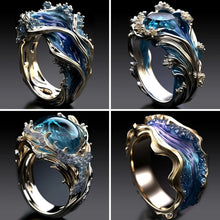 Load image into Gallery viewer, The Heartbeat of The Sea, Ocean Wave Ring