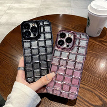 Load image into Gallery viewer, All-inclusive Glitter Gradient Rhombus Phone Case