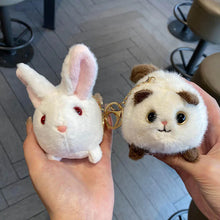 Load image into Gallery viewer, Wagging Tail Kitty Plush Doll Keychain