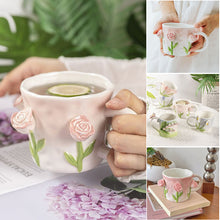 Load image into Gallery viewer, 3D Flower Coffee Mug