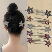 Load image into Gallery viewer, Rhinestone Star Broken Hair Comb