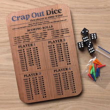 Load image into Gallery viewer, Crap Out Dice Scoreboard